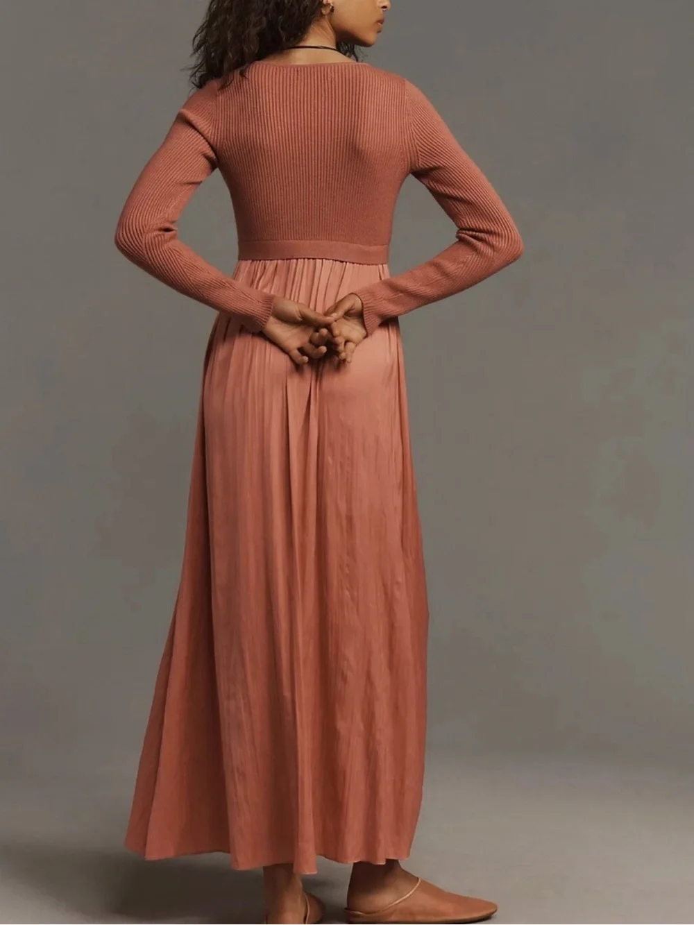 Anthropologie Thea Twofer Sweater Dress Scoop-Neck Edition - Picture 11 of 13